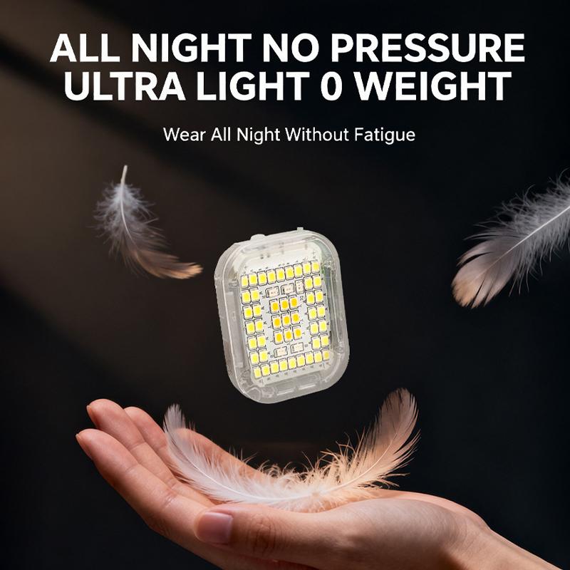 Mini Headlamp Rechargeable Running Light Clip On Mini Flashlight Portable Clothes Clip Light Headband Flashlight for Outdoor