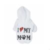 Dog Hoodie Warm Hooded Sweater Machine Washable Fleece Pet Pullover for Dogs, Young Cold