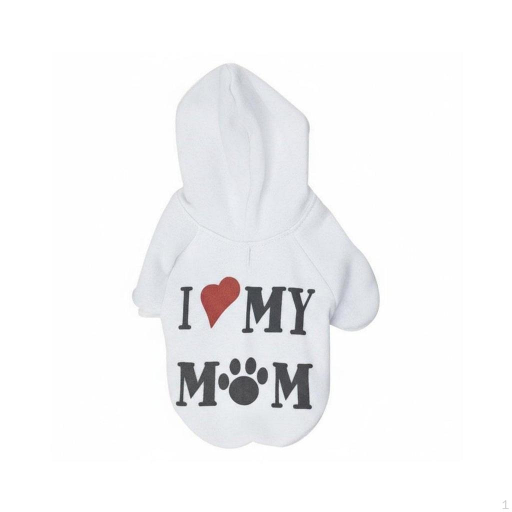 Dog Hoodie Warm Hooded Sweater Machine Washable Fleece Pet Pullover for Dogs, Young Cold