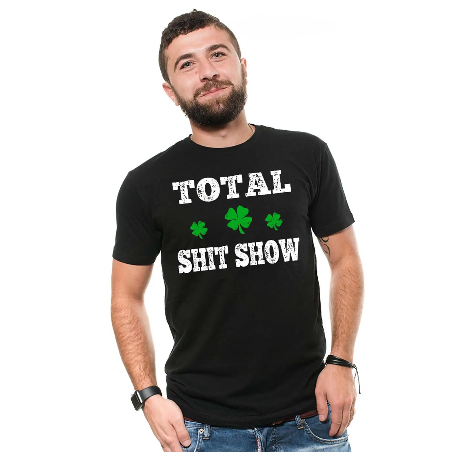 Mens funny St Patricks day Irish Holiday funny Tee Shirt Ireland tee 4XL