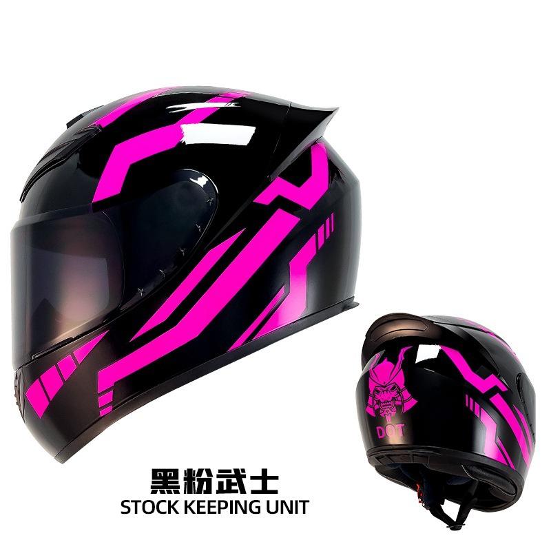 New QK111 Four-Season Full-Face Motorcycle Helmet Unisex Riding Helmet for Adults with Clear or Black Lens Available