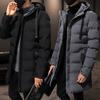 Men Winter Jacket Warm Hooded Solid Man Jackets and Coats Outwear Windbreaker Male Long Parka Overcoats