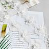 White Beaded Organza Three-Dimensional Flower Decorative Clothing Dress Lolita Hair Accessories Headgear Bag Lace Accessories