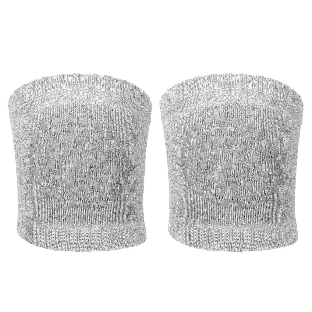 Baby Crawling Knee Pads AntiSlip Baby Walking Knee Pads Protectors for Toddler(Gray )