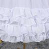 [Housaku Co., Ltd.] Colored Pannier Petticoat Hoop Skirt Victorian Dress Crinoline Underskirt Lolita Pannier (Midi Length White)