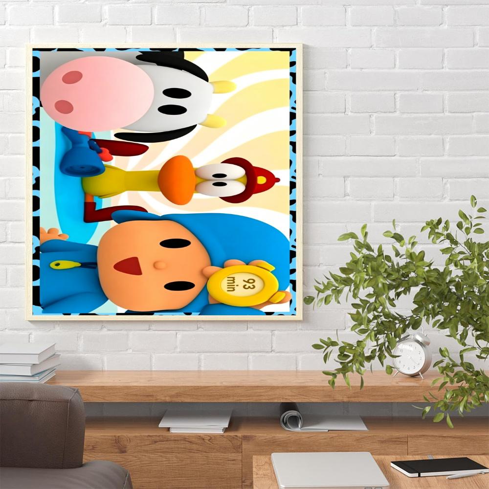 Pocoyo 5D Diamond Painting Round Diamond Rhinestones Mosaic Diamond Embroidery Wall Paintings Rhinestones Gift Frameless