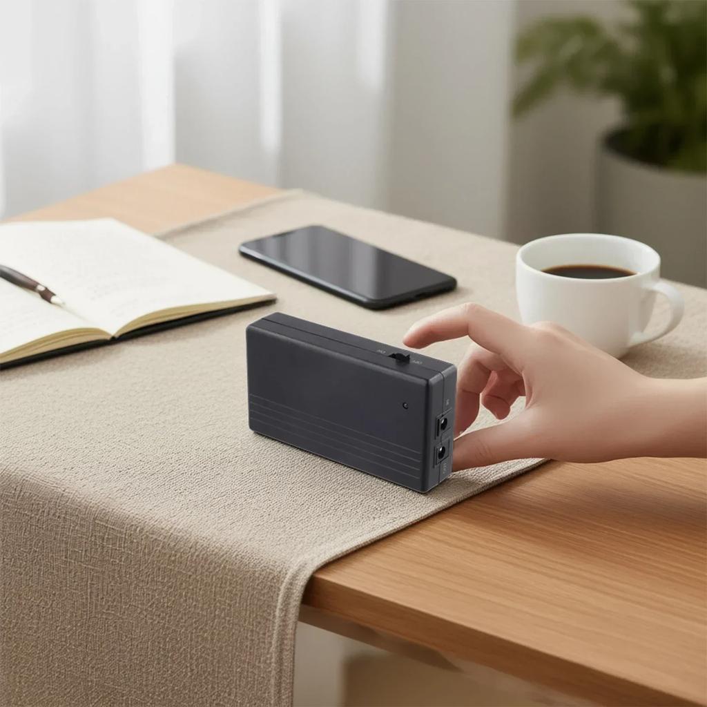 Camera Router Battery 12V UPS Battery Power Supply For Digital Camera Adapter 22.2W Capacity 2A Input Current DC-DC Charging