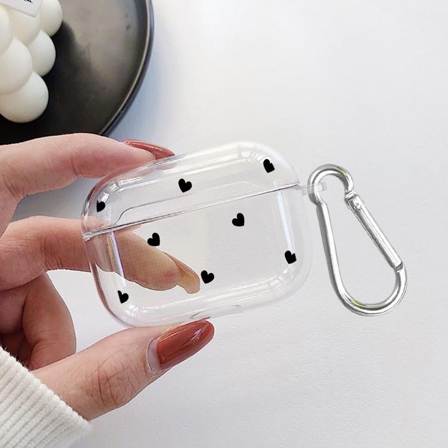 Case For Airpods 3 Pro 4 1 Pro2 Pro3 2 Clear Earphone Cases Cover Colorful Cartoon Love Heart