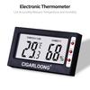 CIGARLOONG Mini Digital Fahrenheit Grad Anzeige LCD Hygrometer Thermometer für Zigarrenkisten Fälle/Luftbefeuchter für Zigarren