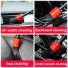 5PCS Car Gap Cleaning Brush Kit Tire Details Brush Car Interior Dust Removal Kit Wheel Rim Cleaning Brush Tools Plastic