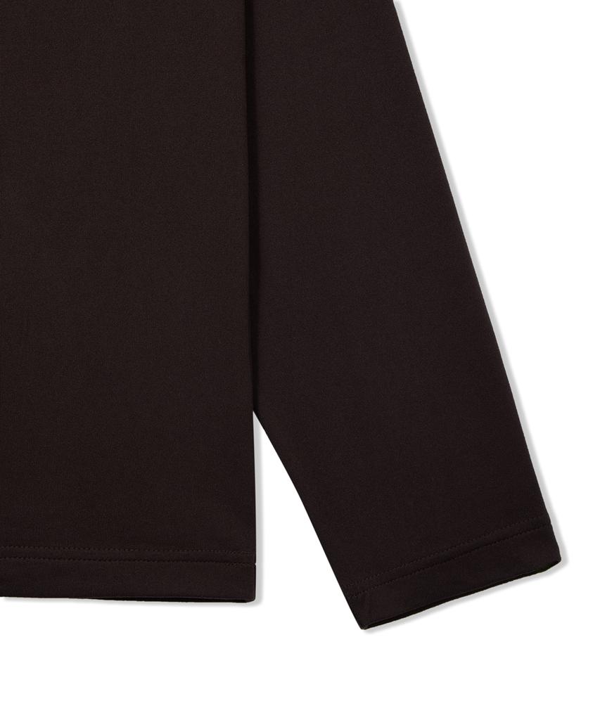 USPOLOASSN Long Sleeve Double Brushed Brown