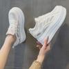 Spring and Summer Thick-soled Inner Height Increase Casual Shoes Women's Small Man Cm Thin Women's Shoes Mesh Breathable White