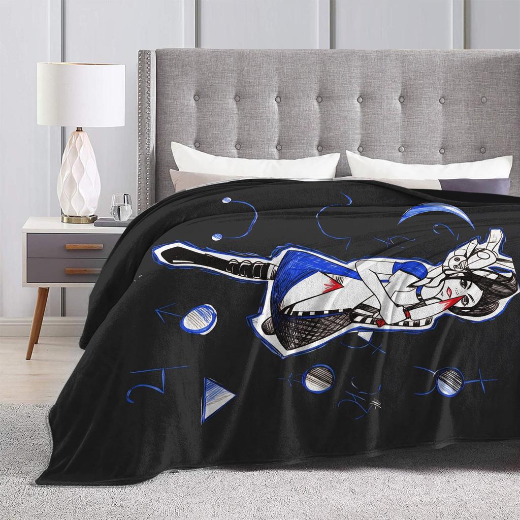 Dark Alice Madness Returns Game Plush Blanket Flannel Throw Blanket For Couch Bed Warm Soft Design Quality Bedspread