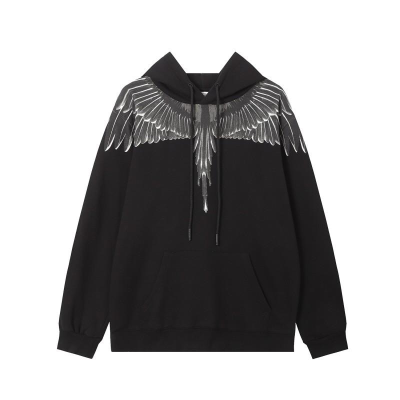 Sudadera MB Color Pluma Alas Fantasma Marcelo Marca de Moda Año de la Serpiente Relámpago Sudadera con Capucha para Pareja