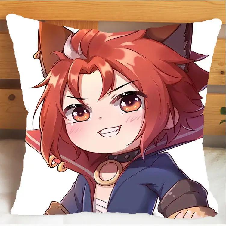 Arena of Valor Honor of Kings Bai Li Xuan Ce Pillow and Pillowcase Cushion Cover Double Sided Print Plush Throw Pillows 40x40cm