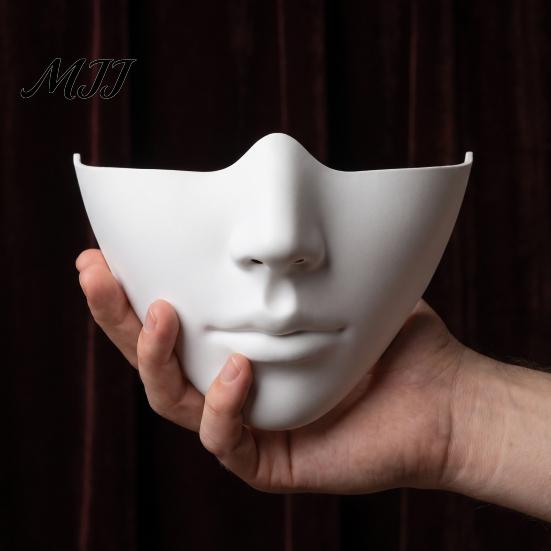 Adults Performance Masque Masquerade for Men Women, Cyberpunk Half Face Mouth Ergonomic Decor Ball Proms, Mardi Gras, Halloween Cosplay Party