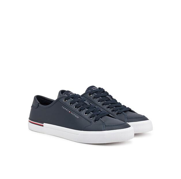 Мужские кроссовки Tommy Hilfiger Core corporate vulc кожа fm0fm05399 granatowy