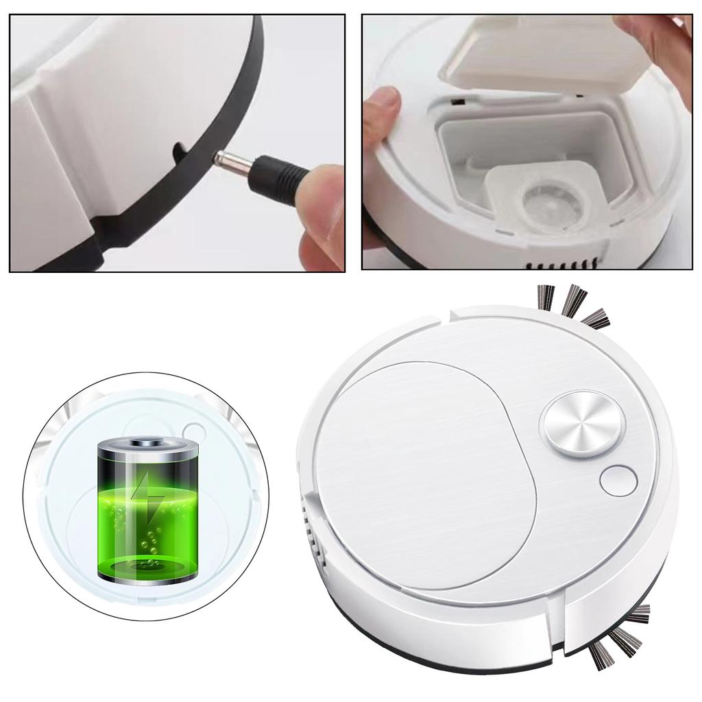 Aspirator Robot de Uz Casnic 20 Min Timp de Funcționare Robot de Curățare a Camerei Aspirator pentru Podea Dormitor Marmură Păr de Animale de Companie Măturător Mop Uscat