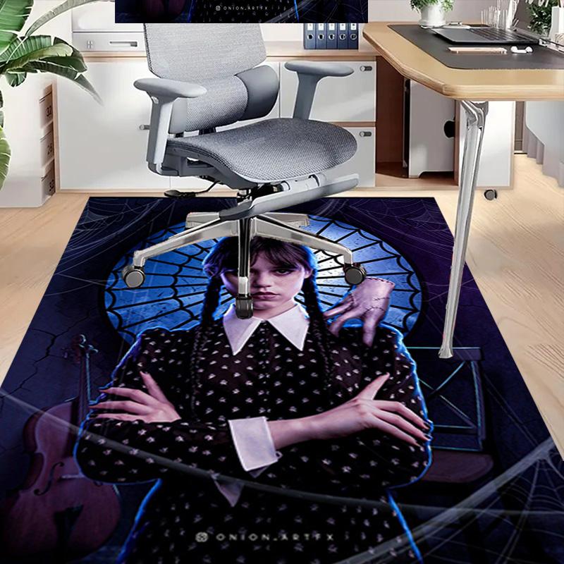 1pc Spooky Spider Web Portrait Carpet for Playroom Bedroom Living Room Sofa Home Decor,kids Game Area Rug Non-slip Floor Mat Y82674