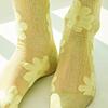 See-through Glitter Flower Fashion Socks Rssw026