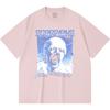 230 g/m² 100% katoenen heavy metal T-shirt met rockband- en popmuziekprint, unisex T-shirt van zwaar katoen.