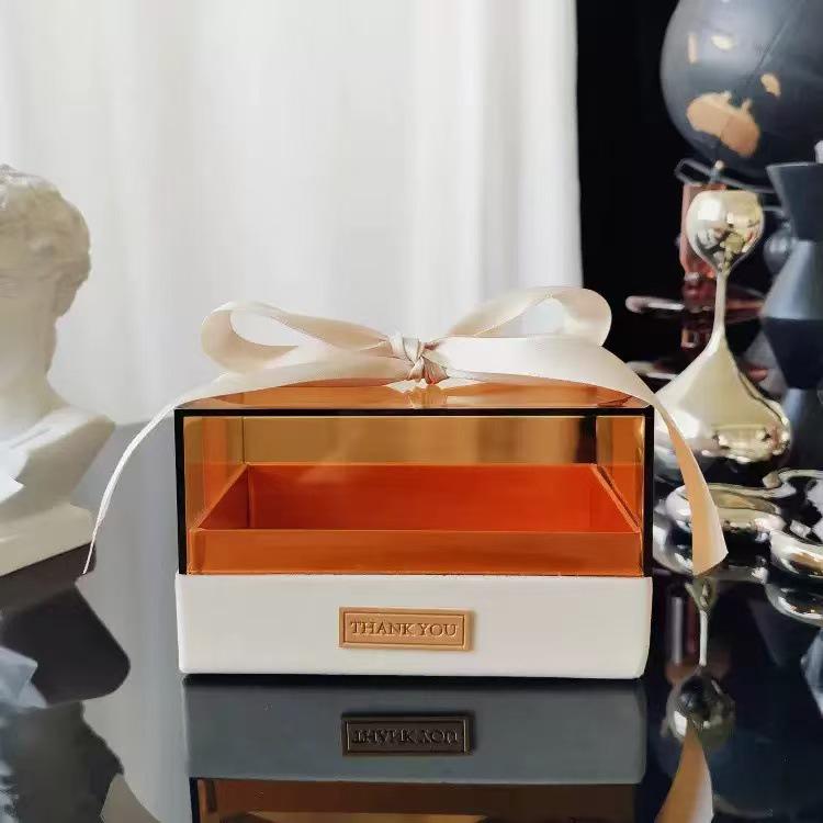 Прозора Прямокутна Подарункова Коробка для Весіль, Днів Народження, Помади, Парфумерії, Цукерок та Сувенірів