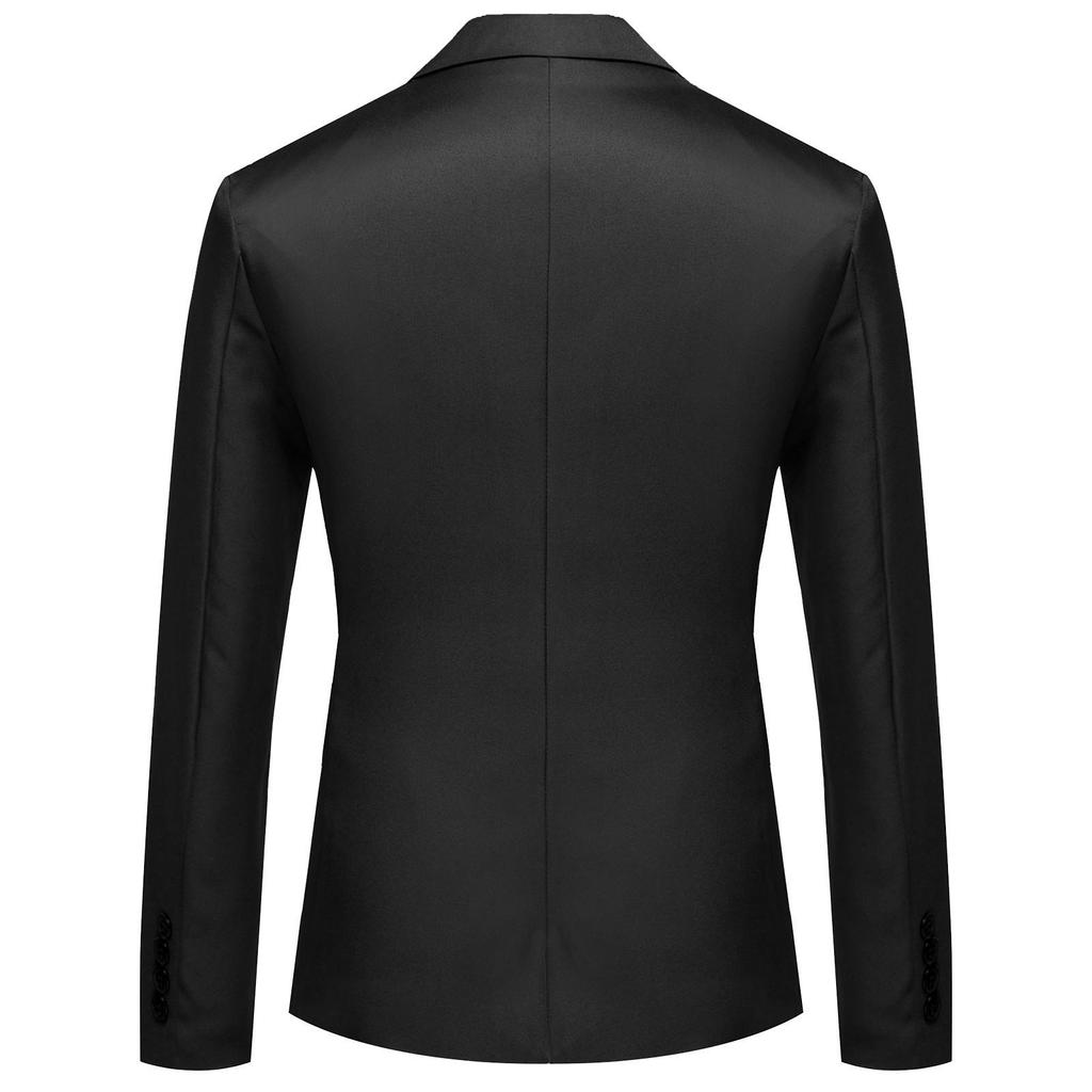 Men's Casual Business Wedding Long Sleeve Buttons Slim Fit Suit Coat Jacket