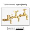 GLBO Wall-Mounted Brass Washing Machine Faucet