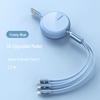 PISEN 3A Retractable Fast Charging Multi-Function One-to-Three Data Cable Gift