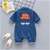 Bow Beard Korean Baby 100cm [EnDast] Rompers, Denim, Overalls, Tie, Illustration, Children's Clothing, Fashionable, Infant, Kids, Clothes, 70cm, 80cm,