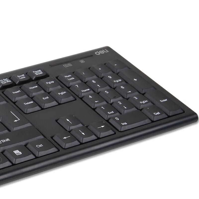 Deli 3728 Slim Wireless Multimedia Keyboard and Mouse Combo