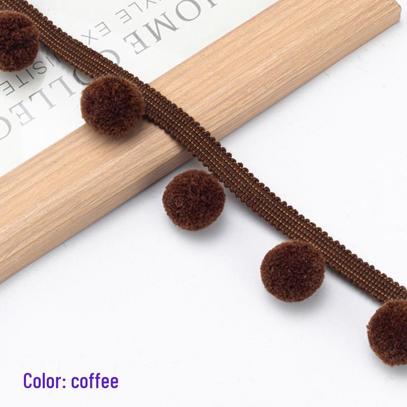 Pompom Lace DIY Craft Accessories: Handmade Cushion Decor, Creative Curtain Tassels