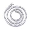 High-End Zircon Heart Necklace - European & American Style, 6mm Heart, Luxury INS Style