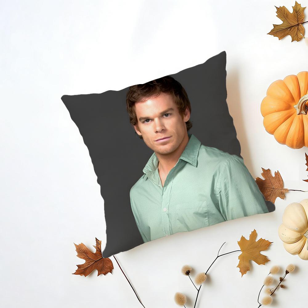 Fashion Stoic Actor Reserved MMichael C Hall Cushion Cover Washable Linen Pillowcase Soft for Daily Sofa Bed Home Room Decor
