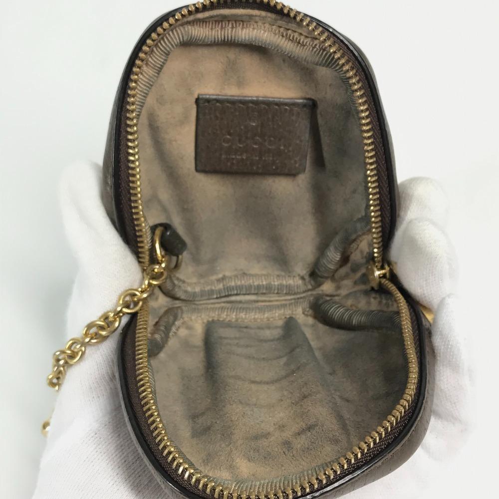 GUCCI 645123 GG Shelly line Ophidia Key Chain Wallet Coin Compartment coin purse