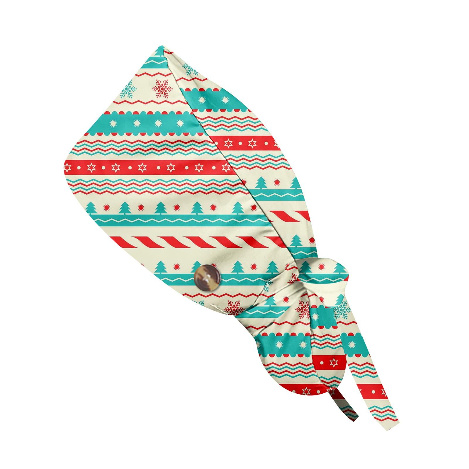 

Модная рождественская рабочая кепка с принтом, повседневная женская кепка с хвостиком, кепка с повязкой, кепка Baotou One Size