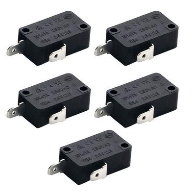 5PCS KW1-103 Micro Switch 16A 250V Normally Close Switch 2 Pin Micro Switch For Microwave Oven Washing Machine Rice Cooker