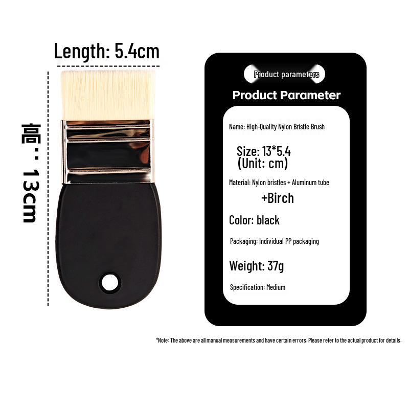 Nylon Bristle Art Brush Set: Cross-Border Flat, Fan, & Wall Brushes for Watercolor & Oil Painting