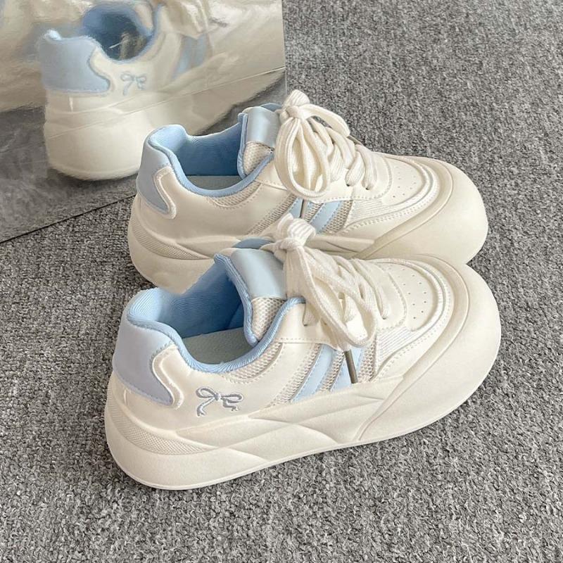 Retro niche board shoes trendy versatile ugly cute big head shoes campus cute little white shoes platform bread shoes women