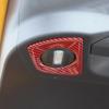 For 21-24 Ford Bronco Sport Red Carbon Fiber Rear Tailgate Light Lamp Cover Trim