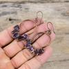 African Amethyst Rough Earring Electroformed Copper Earring Original Gemstone Jewelry Handmade Earring Electroformed Jewelry Engagement Gift