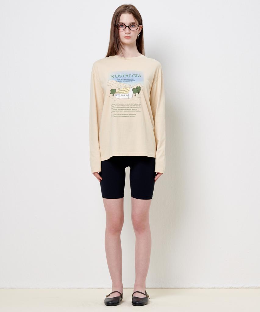 PLAC WOMEN Nostalgia Long Sleeve T-Shirt Beige