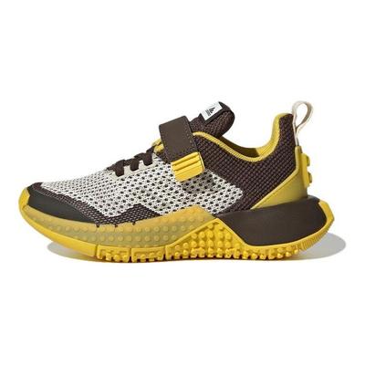 Lego X  Sport Pro K Comfortable Durable Low-Top Kids Running Shoes Kids Sneaker White Brown Yellow GW3978