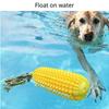 Tough Rubber Dog Chew Toy Corn Stick Design Interactive Squeaky Dog Toys  Medium Large Dogs