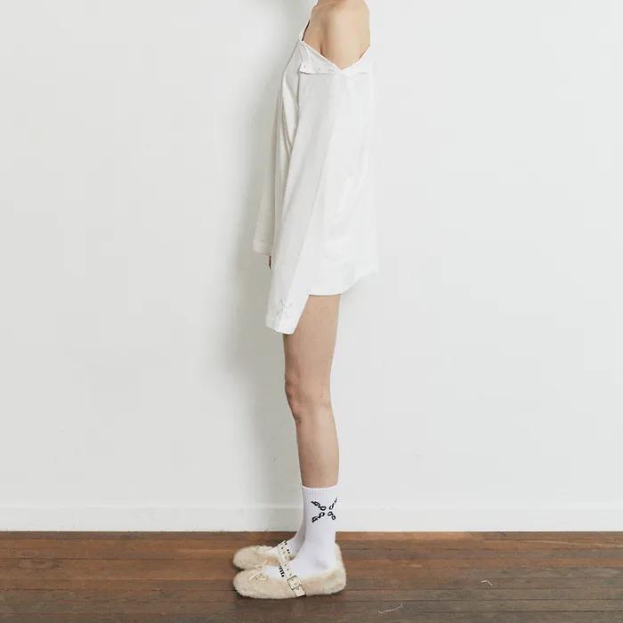 Chunky Cotton Socks_White