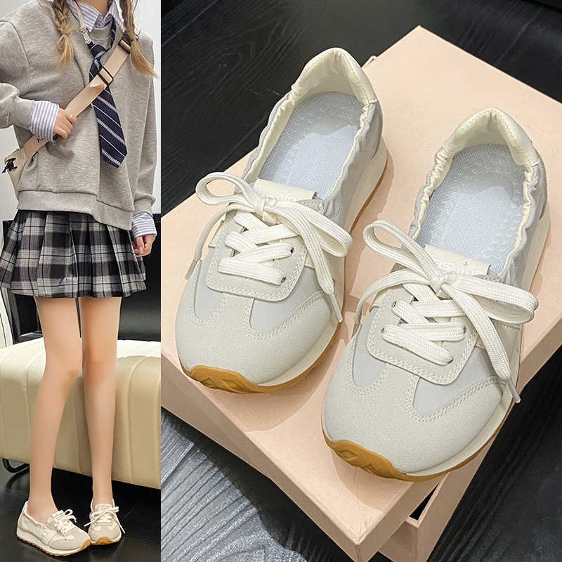 Perforated Laced Tennis Trainer Casual Sneakers 48 Size Comfortable Woman's Shoes Sports Lofer Fit Seasonal Jogging