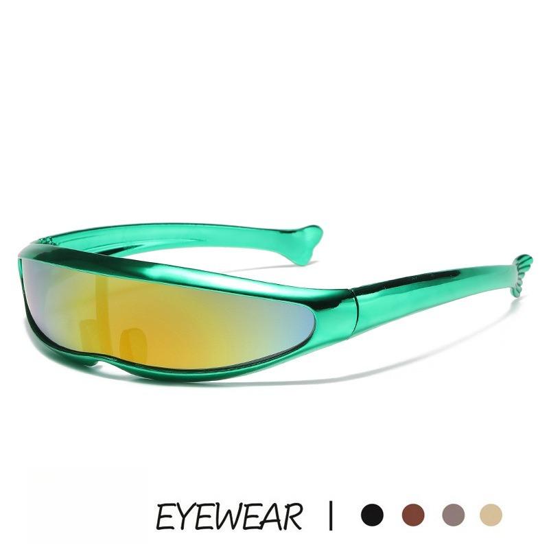 Futuristic Cool Personalized Electroplated Sunglasses Women Men   Steampunk Goggles Rave Party Glasses   Uv400