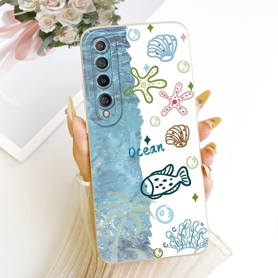 For Xiaomi Mi 10 Case Fashion Cartoon Cute Funny Painted Silicone Phone Casing M2001J2G M2001J2I