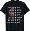 Mes de la Historia Negra Líderes Mes de la Historia Negra Hombres Mujer Camiseta Hombres Mujeres Camisetas Superior unisex Camiseta Hombres Mujeres Camisetas Superior