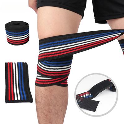 1 Stuk Kniebanden met Band voor Squats, Gewichtheffen, Leg Press en Cross Training - Flexibele 180cm Kniebanden voor Squatten - Unisex